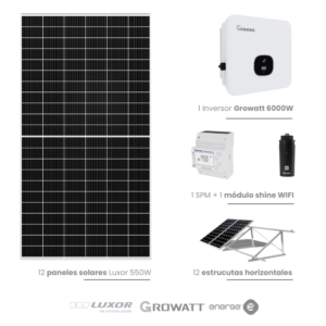 Kit solar Growatt 6000W